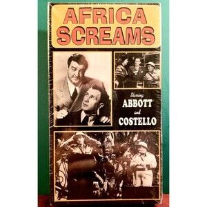 1994 Abbott & Costello: Africa Screams Adventure Comedy Sealed VHS Tape